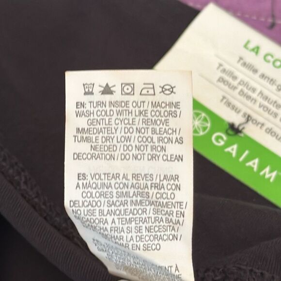 GAIAM Black Leggings with Side Stripe NWOT - Picture 11 of 15